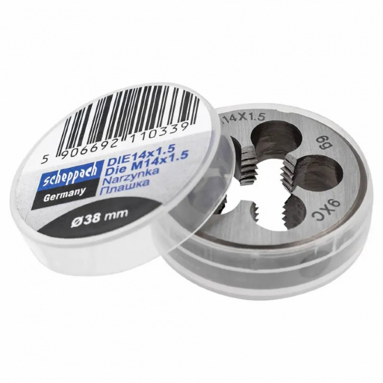 Большое фото товара - SCHEPPACH Плашка M14x1,5/Ф38 Sch-DIE14x1.5, 62792. Вариант №2