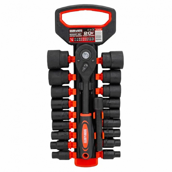 Большое фото товара - BAUMAUTO Набор головок 20пр. 1/2" BM-019-5K, 63612. Вариант №1