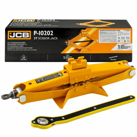 Большое фото товара - JCB Домкрат механический "Ромб" 2т JCB-P-10202, 64104. Вариант №1