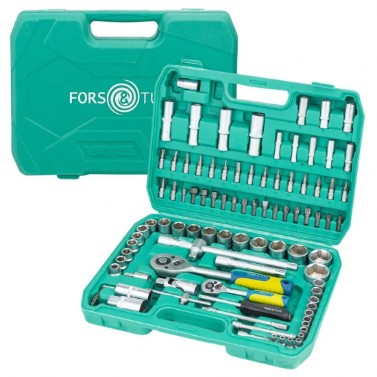 Большое фото товара - Набор инструментов 94пр. 1/4", 1/2" FORSandTUNE-4941-5, 64659. Вариант №2