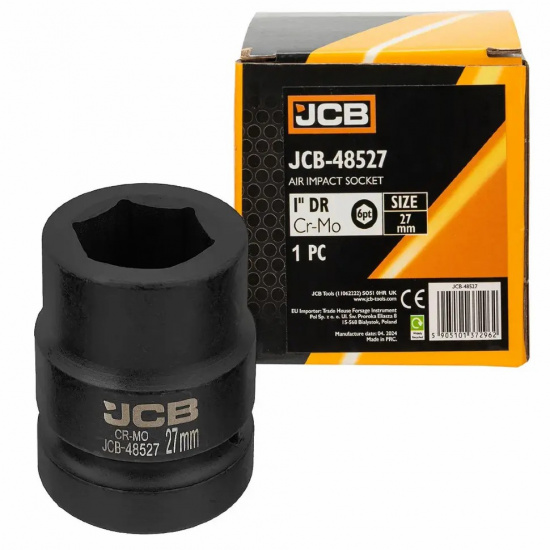 Большое фото товара - Головка ударная 1", 27мм (6гр.) JCB-48527, 64681. Вариант №1