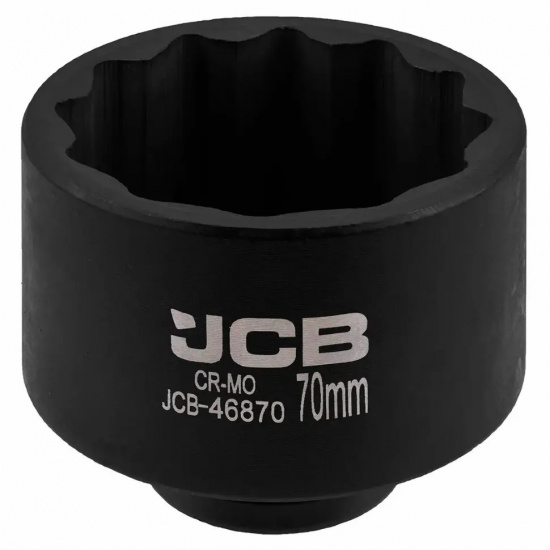 Большое фото товара - Головка ударная 3/4", 70мм (12гр.) JCB-46870, 65604. Вариант №1