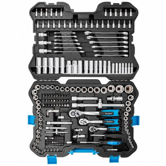 Большое фото товара - Набор инструментов 216пр. 1/4", 3/8", 1/2" (6гр.) KT-38841 EURO, 65812. Вариант №3