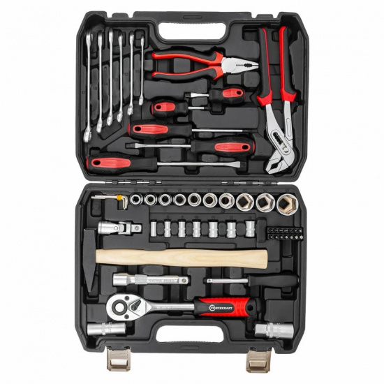 Большое фото товара - FORCEKRAFT Набор инструментов 56пр. 1/4", 1/2" FK-FK56, 67427. Вариант №3