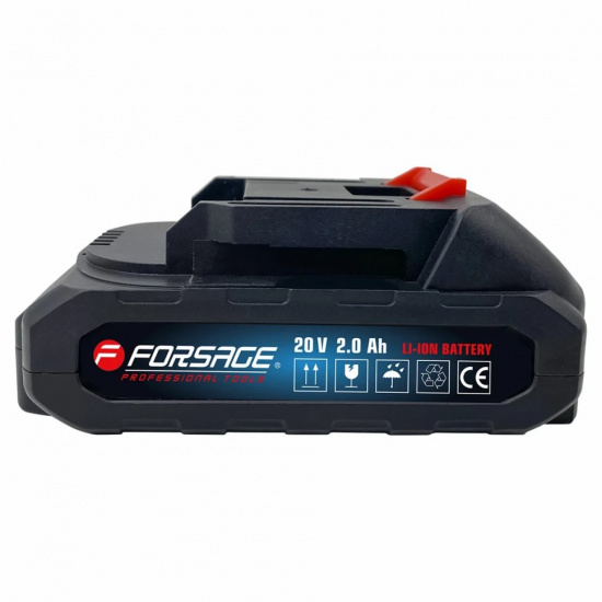 Большое фото товара - FORSAGE Аккумулятор 20В 2.0Ач, Li-Ion F-WT02F1235-P, 67690. Вариант №2
