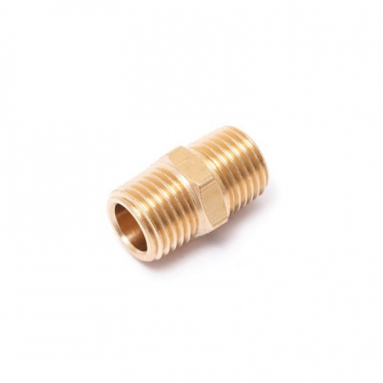 Большое фото товара - Соединитель резьбовой наруж. резьба 3/8"x3/8" PA-MM06/06, 9250. Вариант №1