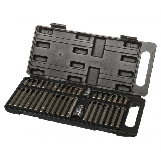 Большое фото товара - Набор бит 3/8", 1/2" (H4-H12, M5-M12, T20-T55) 40пр., в кейсе LG-S5002 LIGE, LG-S5002. Вариант №1